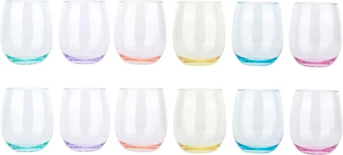 Miniatura 8 de KOXIN-KARLU Vasos de vino clásicos de acrílico sin tallo, de 18 onzas, vaso de plástico irrompible, juego de 6 vasos transparentes