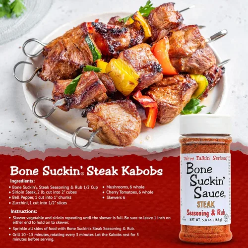 Miniatura 4 de Bone Suckin' Condimento para salsa y variedad de frotamiento, original, filete, mariscos y pollo, ideal para asar a la parrilla, ahumar, sin OMG