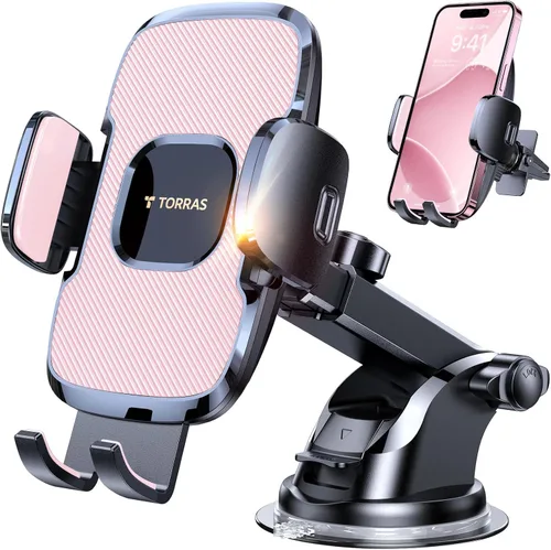 Miniatura 11 de TORRAS [Ultraduradero] Soporte universal para teléfono celular para automóvil, soporte universal para teléfono de automóvil, ventilación