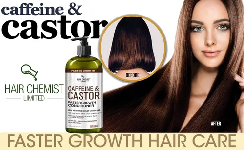 Miniatura 8 de Hair Chemist Acondicionador de crecimiento más rápido con cafeína y ricino, 33.8 onzas, acondicionador para el cabello para un crecimiento más