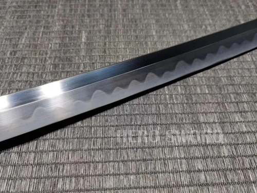 Miniatura 8 de Samurai Katana Espada japonesa hecha a mano, práctica, acero al carbono 1095, templada, espiga completa, muy afilada, cuchillo listo para combate