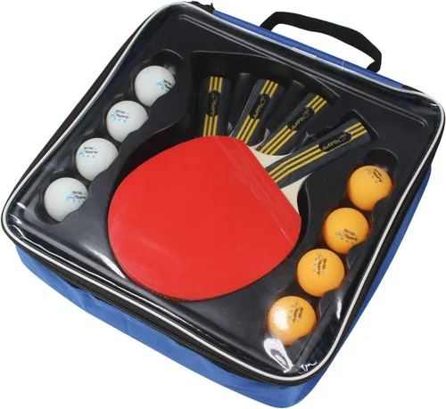 Miniatura 5 de MAPOL Juego de paletas de ping-pong de calidad, 4 raquetas de tenis de mesa profesionales, 8 pelotas de 3 estrellas premium, funda portátil incluida