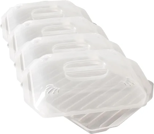 Miniatura 4 de Nordic Ware Estante para tocino con tapa, 10.25x8x2 pulgadas