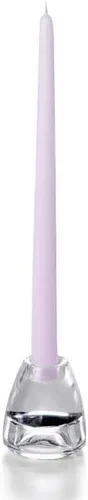 Miniatura 134 de yummi Velas cónicas color rosa claro de 12 pulgadas, 12 por paquete