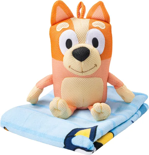 Miniatura 5 de Jay Franco - Juego de toalla de baño Bluey y Bingo & Amigo de baño - Accesorios para bañera para niños - Incluye toalla de microfibra de 25 x 50
