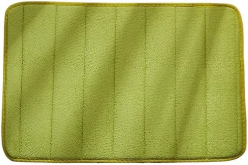Miniatura 8 de Alfombra antideslizante de Baño para el Hogar, alfombra de lana de coral, absorción de agua, antideslizante, espuma viscoelástica, absorbente, Rojo