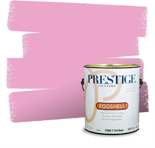 Miniatura 403 de Prestige Paints Pintura exterior e imprimación en uno, 1 galón, plano, coincidencia comparable de Valspar* Amber Rose*
