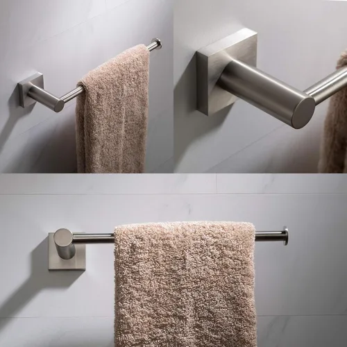 Miniatura 3 de KRAUS Toallero de baño Ventus, acabado de níquel cepillado, KEA-17725BN