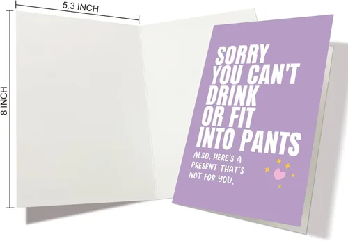 Miniatura 2 de Nchigedy Divertida tarjeta de baby shower, nuevas tarjetas de felicitación de bebé para ella, tarjetas de felicitación sarcásticas para la futura