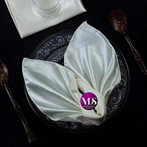VDS - 75 piezas | Servilletas de satén cuadradas de 12 x 12 pulgadas | Servilletas de mesa de cocina y comedor, pañuelos para restaurante, bistró,