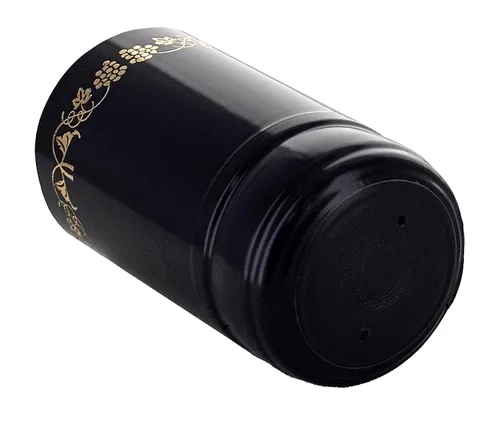 Miniatura 5 de Negro con uvas doradas PVC Shrink Capsules-500 Count
