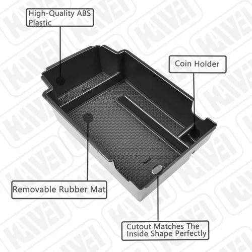 Miniatura 5 de HGWEI Organizador de Consola Central Compatible con Chevy Blazer 2024 2023 2022 2021 2020 2019 Accesorios, Bandeja Insertable de Caja