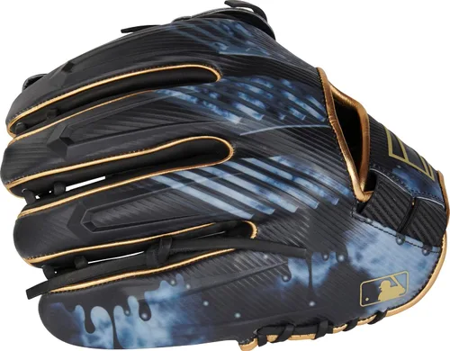 Miniatura 5 de Rawlings Guante de béisbol REV1X Negro/dorado 2 piezas de tela sólida