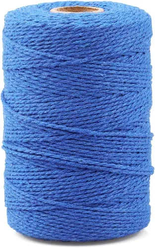 Miniatura 10 de JijAcraft Carniceros cordel de 656 pies, cuerda de algodón beige de 0.079 pulgadas para carne y salchichas, pavo, cuerda de cocina natural segura