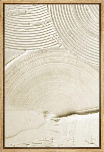 Miniatura 6 de SIGNWIN Lienzo enmarcado para pared, diseño retro pastel, anillo geométrico en espiral, ilustraciones de formas abstractas, arte moderno