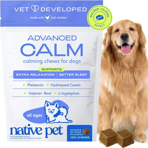 Miniatura 13 de Native Pet Masticables calmantes avanzados para perros de razas pequeñas, alivio de la ansiedad, estrés, separación, viajes y apoyo para dormir