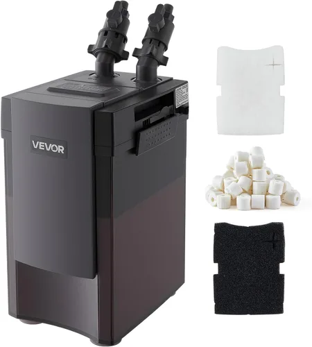 Miniatura 10 de VEVOR Filtro de recipiente de 224.5 GPH, filtro externo de acuario de 3 etapas con potente bomba, máquina de limpieza de circulación de agua