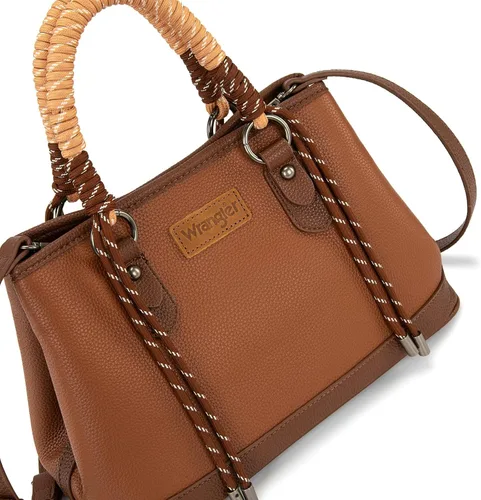 Miniatura 8 de Wrangler - Juego de 2 bolsas de mano con asa superior de cuerda trenzada y bolsa clásica
