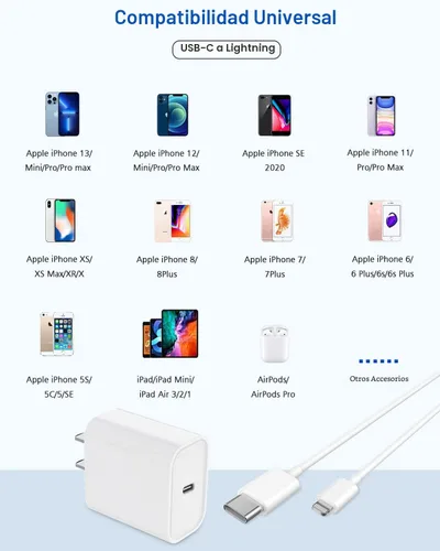 Miniatura 6 de Cargador rápido para iPhone, cargador extra largo para iPhone, carga rápida, 10 pies, paquete de 2 cargadores de teléfono i de 10 pies, adaptador