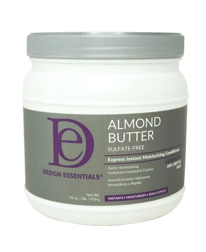 Design Essentials Acondicionador hidratante instantáneo Almond Butter Express, 32 onzas