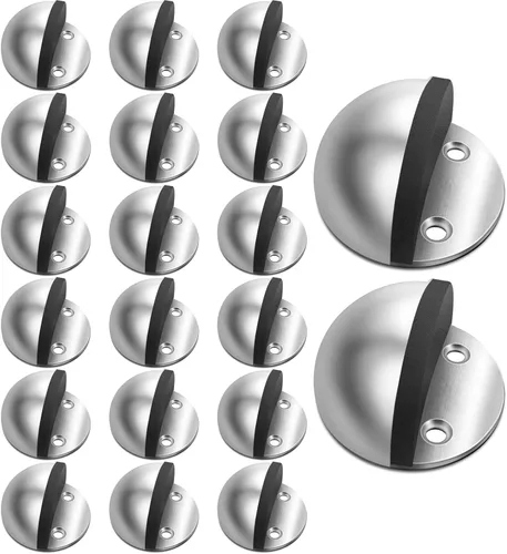 Miniatura 39 de Tope de puerta adhesivo sin necesidad de perforación, tope de puerta para piso, protector de puerta de goma, protector de pared, color blanco