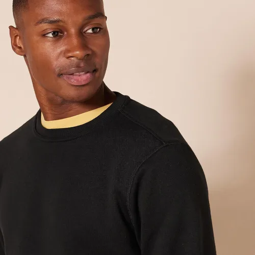 Miniatura 4 de Tienda Essentials - Sudadera de vellón con cuello redondo para hombre (disponible en tallas para grandes y altos)