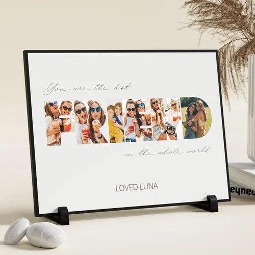 Miniatura 10 de FUONLY Regalos personalizados de Navidad y del Día de la Madre para mamá de hija o hijo, marco de madera personalizado con foto y texto, regalos