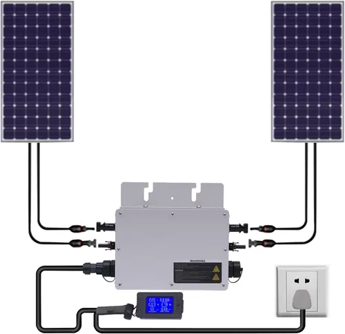 Miniatura 2 de 700W Solar Grid Tie Micro Inverter Micro Inversor Solar Grid Tie Microinversor Pantalla LCD IP65 Auto Enfriamiento IP65 Control Digital 3 Modo