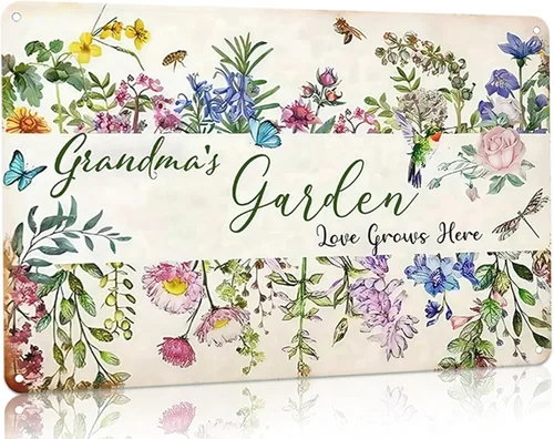 Miniatura 12 de Bestylez Regalos de Jardín Realmente Necesito Todas Estas Plantas Letreros Vintage de Jardinería para Jardín de Hogar, Invernadero, Salón