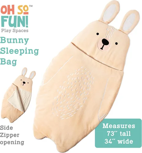 Miniatura 2 de MindWare Oh So Fun! Saco de dormir de conejito – Saco de dormir infantil para niños a partir de 3 años