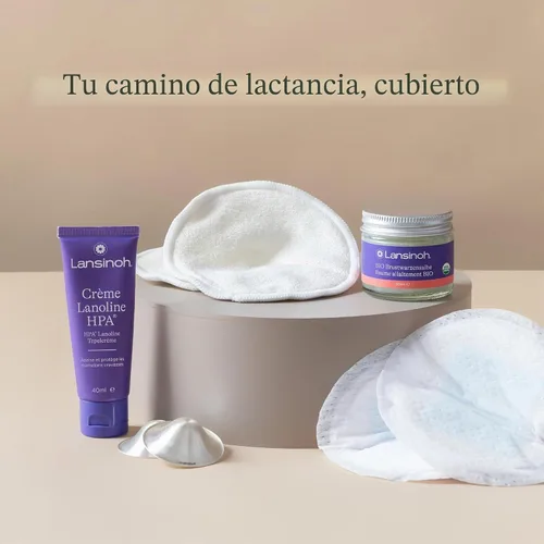 Miniatura 8 de Lansinoh Almohadillas de lactancia lavables, hechas con viscosa de bambú orgánica, almohadillas reutilizables para lactancia materna con bolsa
