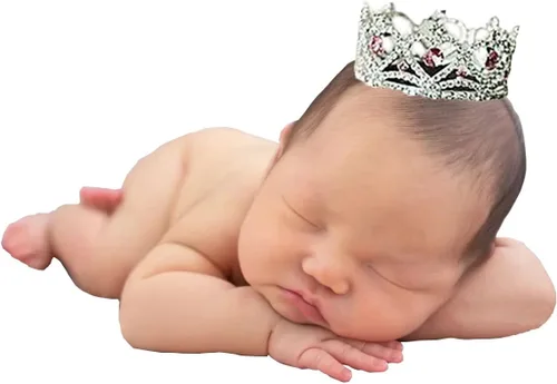 Miniatura 9 de Diadema para sesiones de fotos para recién nacidos, de cristal, princesa, fiesta, accesorios de fotografía Corona 2