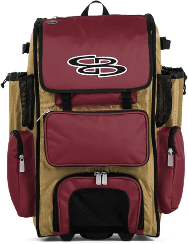 Miniatura 88 de Boombah Rolling Superpack - Bolsa para equipo de béisbol/sóftbol, varios colores, mango telescópico y capacidad para 4 murciélagos, versión