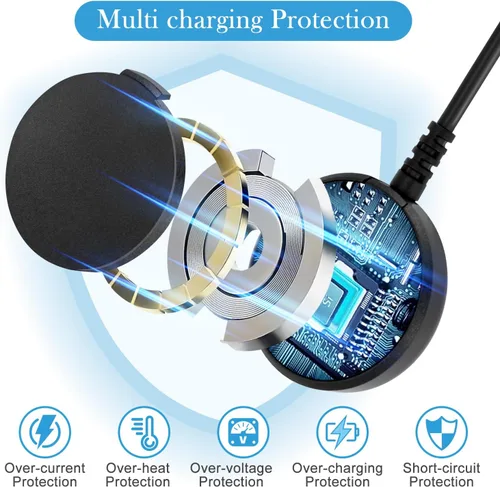 Miniatura 3 de EGK Cargador magnético para Samsung Galaxy Watch Ultra/FE/8/8 Classic/7/6/6 Classic/5/5 Pro/4/4 Classic/3/Active 2/Active con cable de carga rápida