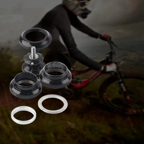 Miniatura 4 de Juego de auriculares, 1.339 in Mountain Road Bearing Headset Aleación de aluminio Delantero Horquilla Stem Headset para 1.126 in Dirección recta