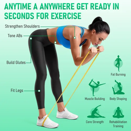 Miniatura 5 de Bandas de resistencia para entrenamiento, juego de bandas de asistencia para dominadas, bandas de entrenamiento de ejercicio para entrenamiento