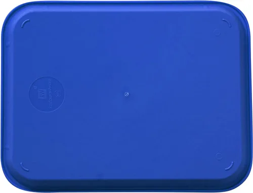 Miniatura 11 de Restaurantware RW Base - Bandejas de comida rápida de 10 x 14 pulgadas, 10 bandejas resistentes para cafetería, bandejas de plástico azul ligeras