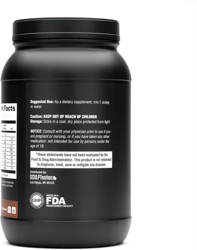 Miniatura 6 de Sculpt Nation por V Shred Protein Powder (Chocolate) – Proteína de suero de leche en polvo de chocolate y BCAA para apoyar la construcción muscular