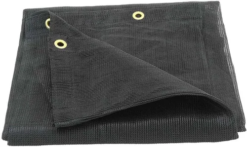 Mytee Products Lona de malla negra de 8 x 10 pies, 90% de sombra, cubiertas de invernadero, protector solar, red de tela para perreras para mascotas