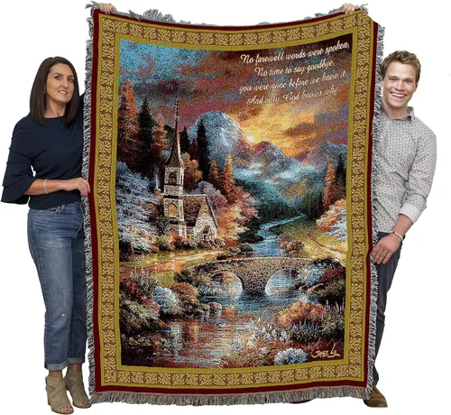 Miniatura 16 de Pure Country Weavers Manta con texto en inglés «Wherever A Beautiful Soul Has Been, There is A Trail of Beautiful Memories», tapiz de regalo