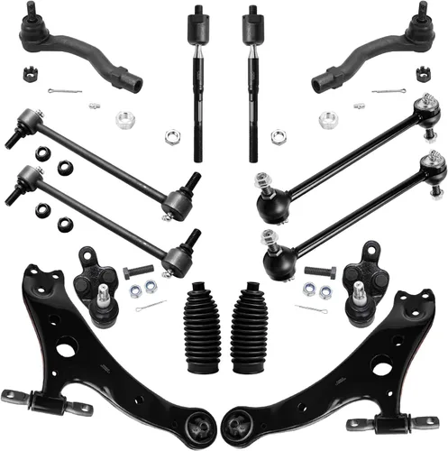 Miniatura 52 de Detroit Axle - Kit de suspensión frontal de 16 piezas para RWD Chrysler 300 Dodge Charger Challenger Magnum 6 brazos de control con rótulas 2