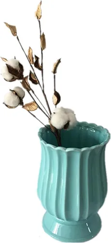 Miniatura 2 de EXCEART Tallos de algodón artificial de 17.71 pulgadas, ramas de algodón sintético para decoración del hogar, centros de mesa de boda, arreglos