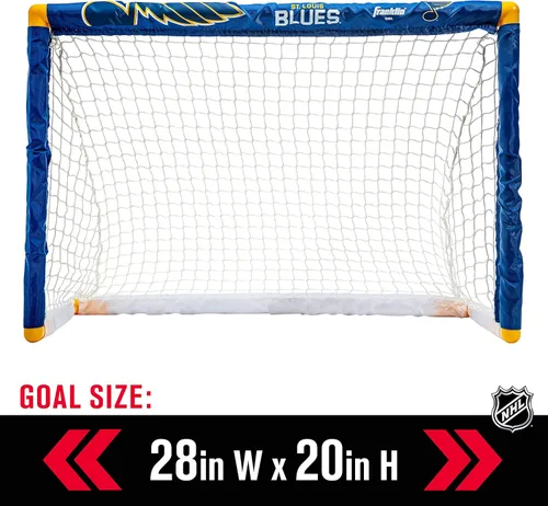 Miniatura 3 de Franklin Sports NHL - Juego de mini hockey para niños, portería de hockey sobre rodilla, pelota + 2 palos, juego de juguetes para interiores