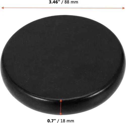 Miniatura 2 de SINJEUN Paquete de 22 piedras de masaje de basalto de 3.5 pulgadas, rocas grandes de masaje de basalto redondas para spa en casa, relajación