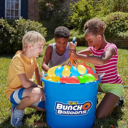 Miniatura 5 de Bunch O Balloons - Globos de agua de colores divertidos de Zuru, paquete de 6 ramos, más de 200 globos de llenado rápido, globos de agua
