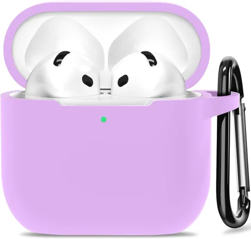 Miniatura 21 de Funda para AirPods 4, funda de silicona compatible con Apple AirPods de 4ª generación, color rojo