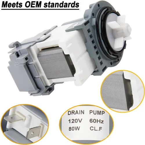Miniatura 6 de WA52M8650AV/A4 WA52M7750AV/A4 Motor de bomba de drenaje de lavadora apto para Samsung Fit Samsung Washer Drain Pump WA54M8750AV/A4