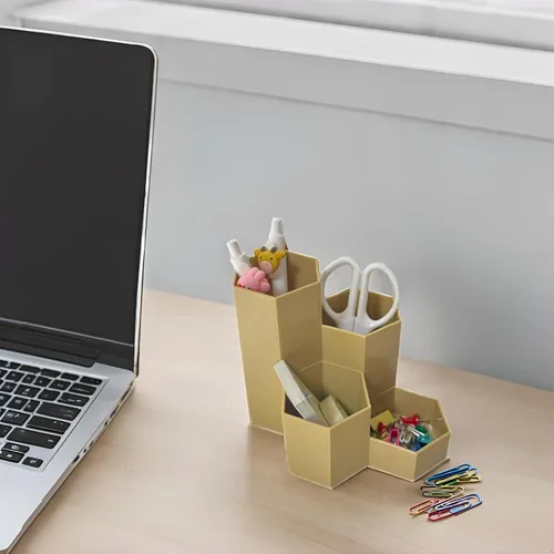 Miniatura 2 de Portalápices para organizador de escritorio, lindo soporte para bolígrafos, suministros de escritorio de oficina y accesorios para escritorio