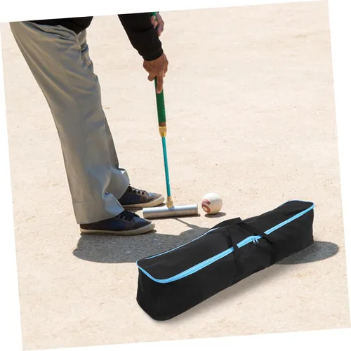 Miniatura 9 de Bolsa de almacenamiento para palitos de croquet, organizador de mazos con diseño de correa para un fácil transporte y protección contra vibraciones