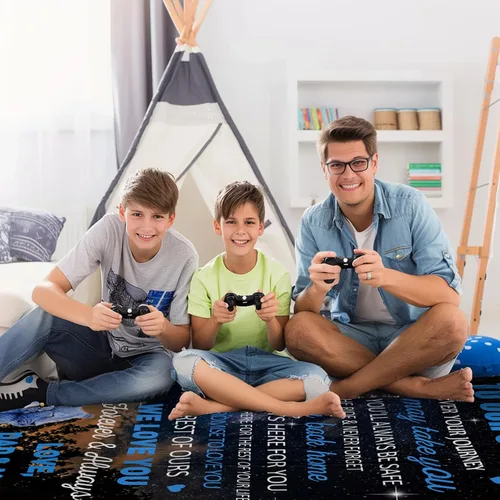 Miniatura 4 de Regalos para cumpleaños de hijo, regalos para hijo de mamá y papá, manta para mi hijo, regalo de cumpleaños para niños, manta de león de Navidad, 50